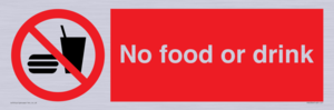 No food or drink